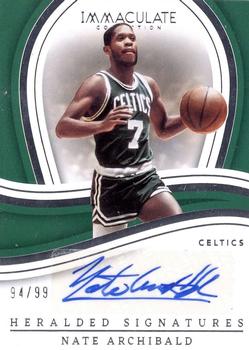 2022-23 Panini Immaculate Collection - Heralded Signatures #IHS-NAR Nate Archibald Front