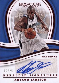 2022-23 Panini Immaculate Collection - Heralded Signatures Red #IHS-ANW Antawn Jamison Front