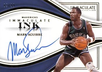2022-23 Panini Immaculate Collection - Immaculate Ink #II-MKA Mark Aguirre Front