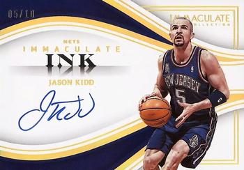 2022-23 Panini Immaculate Collection - Immaculate Ink Gold #II-JKD Jason Kidd Front