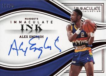 2022-23 Panini Immaculate Collection - Immaculate Ink Red #II-AXE Alex English Front