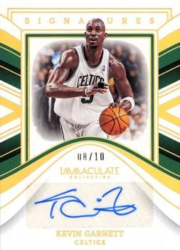 2022-23 Panini Immaculate Collection - Immaculate Signatures Gold #IMS-KGA Kevin Garnett Front