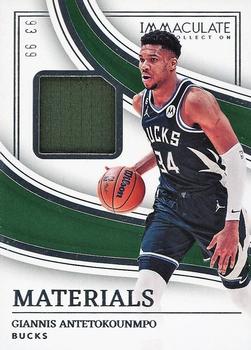 2022-23 Panini Immaculate Collection - Materials #ICM-GIA Giannis Antetokounmpo Front