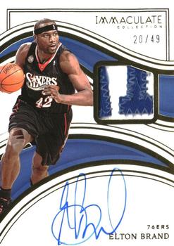 2022-23 Panini Immaculate Collection - Patch Autographs #IPA-EBR Elton Brand Front