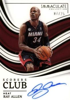 2022-23 Panini Immaculate Collection - Scorers Club Signatures #SCS-RAY Ray Allen Front