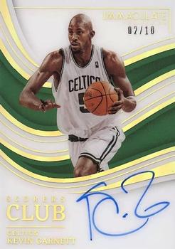 2022-23 Panini Immaculate Collection - Scorers Club Signatures Gold #SCS-KGA Kevin Garnett Front