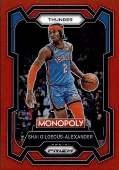 2023-24 Panini Prizm Monopoly - Red #61 Shai Gilgeous-Alexander Front
