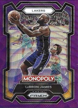 2023-24 Panini Prizm Monopoly - Purple #40 LeBron James Front