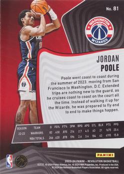 2023-24 Panini Revolution #81 Jordan Poole Back