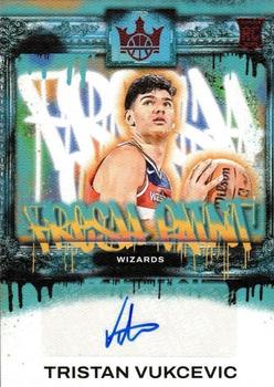 2023-24 Panini Court Kings - Fresh Paint Ruby #FP-TVW Tristan Vukcevic Front