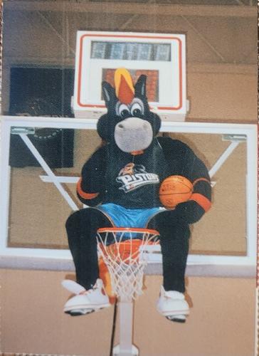 1996-97 Hoops Detroit Pistons Team Sheet SGA #NNO Hooper Back