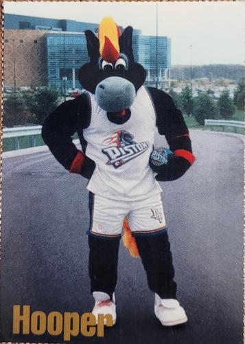 1996-97 Hoops Detroit Pistons Team Sheet SGA #NNO Hooper Front