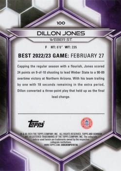 2023-24 Bowman Best University #100 Dillon Jones Back