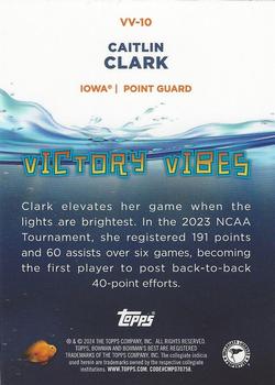 2023-24 Bowman Best University - Victory Vibes #VV-10 Caitlin Clark Back