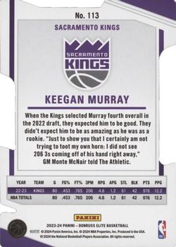 2023-24 Donruss Elite - Aspirations #113 Keegan Murray Back