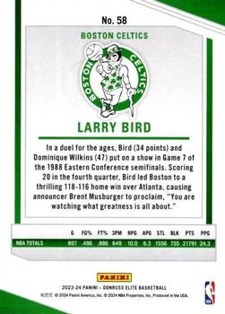 2023-24 Donruss Elite - Neon Green #58 Larry Bird Back