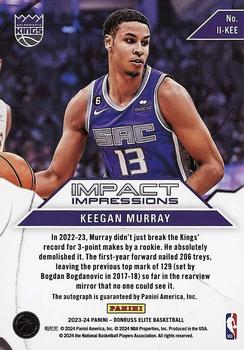 2023-24 Donruss Elite - Impact Impressions #II-KEE Keegan Murray Back