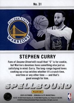 2023-24 Donruss Elite - Spellbound #31 Stephen Curry Back