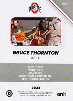 2023-24 ONIT Athlete Ohio State Buckeyes #3 Bruce Thornton Back