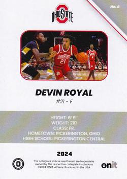 2023-24 ONIT Athlete Ohio State Buckeyes #6 Devin Royal Back