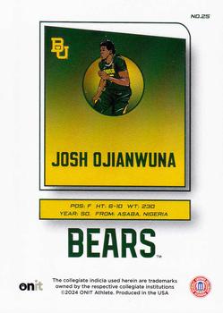 2023-24 ONIT Athlete Baylor Bears - Icon Series #25 Josh Ojianwuna Back