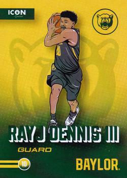 2023-24 ONIT Athlete Baylor Bears - Icon Series #27 RayJ Dennis III Front