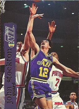 1995-96 Hoops NBA Inside Stuff Magazine Promos #NNO John Stockton Front