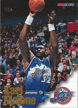 1996-97 Hoops Utah Jazz Team Night Sheet SGA #NNO Karl Malone Front