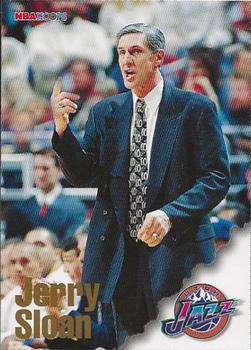 1996-97 Hoops Utah Jazz Team Night Sheet SGA #NNO Jerry Sloan Front