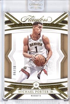 2022-23 Panini Flawless - Gold #86 Michael Porter Jr. Front