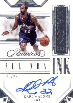 2022-23 Panini Flawless - All NBA Ink #ALL-KML Karl Malone Front