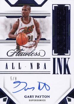 2022-23 Panini Flawless - All-NBA Ink Blue #ALL-GPY Gary Payton Front