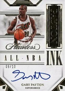 2022-23 Panini Flawless - All-NBA Ink Gold #ALL-GPY Gary Payton Front