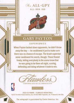 2022-23 Panini Flawless - All-NBA Ink Ruby #ALL-GPY Gary Payton Back