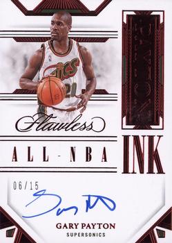 2022-23 Panini Flawless - All-NBA Ink Ruby #ALL-GPY Gary Payton Front