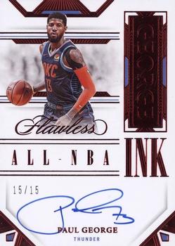 2022-23 Panini Flawless - All-NBA Ink Ruby #ALL-PGG Paul George Front