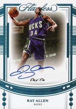 2022-23 Panini Flawless - Draft Gem Signatures Platinum #DGS-RAY Ray Allen Front