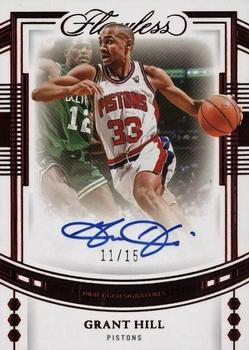 2022-23 Panini Flawless - Draft Gem Signatures Ruby #DGS-GHL Grant Hill Front