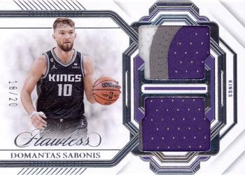 2022-23 Panini Flawless - Dual Patches #DPH-DOM Domantas Sabonis Front