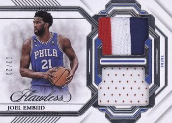 2022-23 Panini Flawless - Dual Patches #DPH-EMB Joel Embiid Front