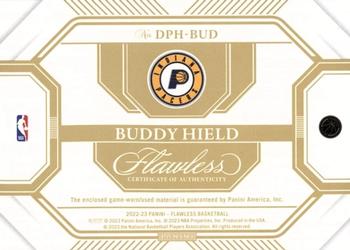 2022-23 Panini Flawless - Dual Patches Gold #DPH-BUD Buddy Hield Back