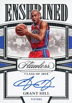 2022-23 Panini Flawless - Enshrined Signatures #ES-GRH Grant Hill Front