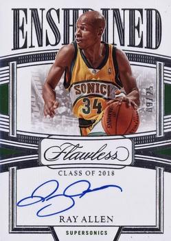 2022-23 Panini Flawless - Enshrined Signatures #ES-RAY Ray Allen Front
