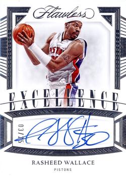 2022-23 Panini Flawless - Excellence Signatures #ES-RWL Rasheed Wallace Front