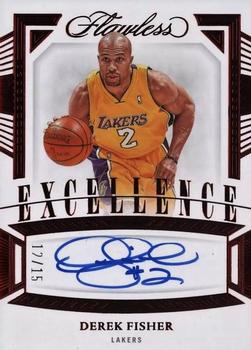 2022-23 Panini Flawless - Excellence Signatures Ruby #ES-DFS Derek Fisher Front