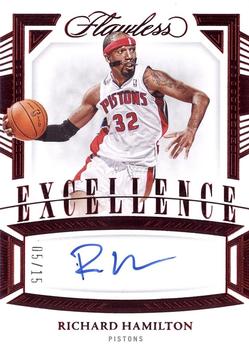 2022-23 Panini Flawless - Excellence Signatures Ruby #ES-RHM Richard Hamilton Front