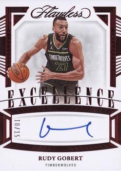 2022-23 Panini Flawless - Excellence Signatures Ruby #ES-RDG Rudy Gobert Front