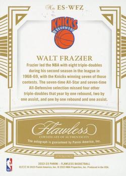 2022-23 Panini Flawless - Excellence Signatures Ruby #ES-WFZ Walt Frazier Back