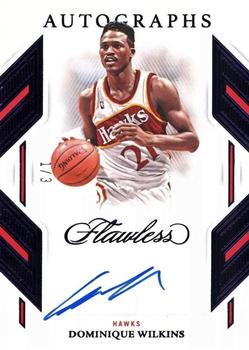 2022-23 Panini Flawless - Flawless Autographs Amethyst #FA-DWK Dominique Wilkins Front