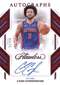 2022-23 Panini Flawless - Flawless Autographs Ruby #FA-CCH Cade Cunningham Front